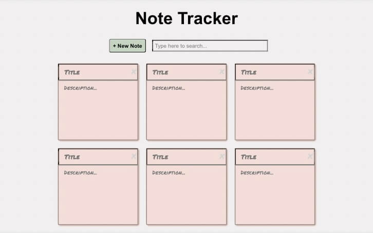 note tracker site